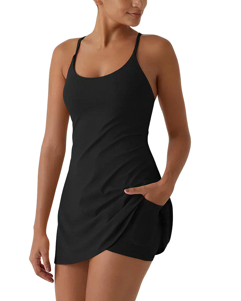 Willluxe® Active Dress with Built-in Shorts & Pockets