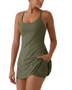 Willluxe® Active Dress with Built-in Shorts & Pockets