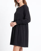 Willluxe® Smocked Sleeve Babydoll Mini Dress