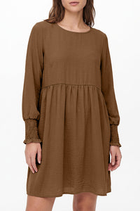 Willluxe® Smocked Sleeve Babydoll Mini Dress