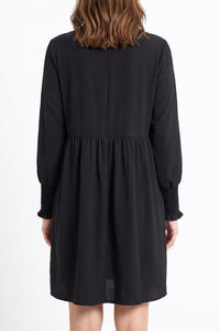 Willluxe® Smocked Sleeve Babydoll Mini Dress