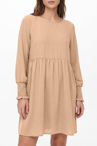 Willluxe® Smocked Sleeve Babydoll Mini Dress