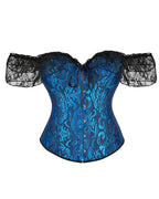 Willluxe® Vintage Floral Lace Off-Shoulder Corset Bustier Top