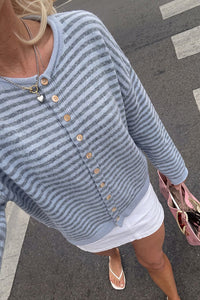 Willluxe® Retreat Striped Knit Cardigan