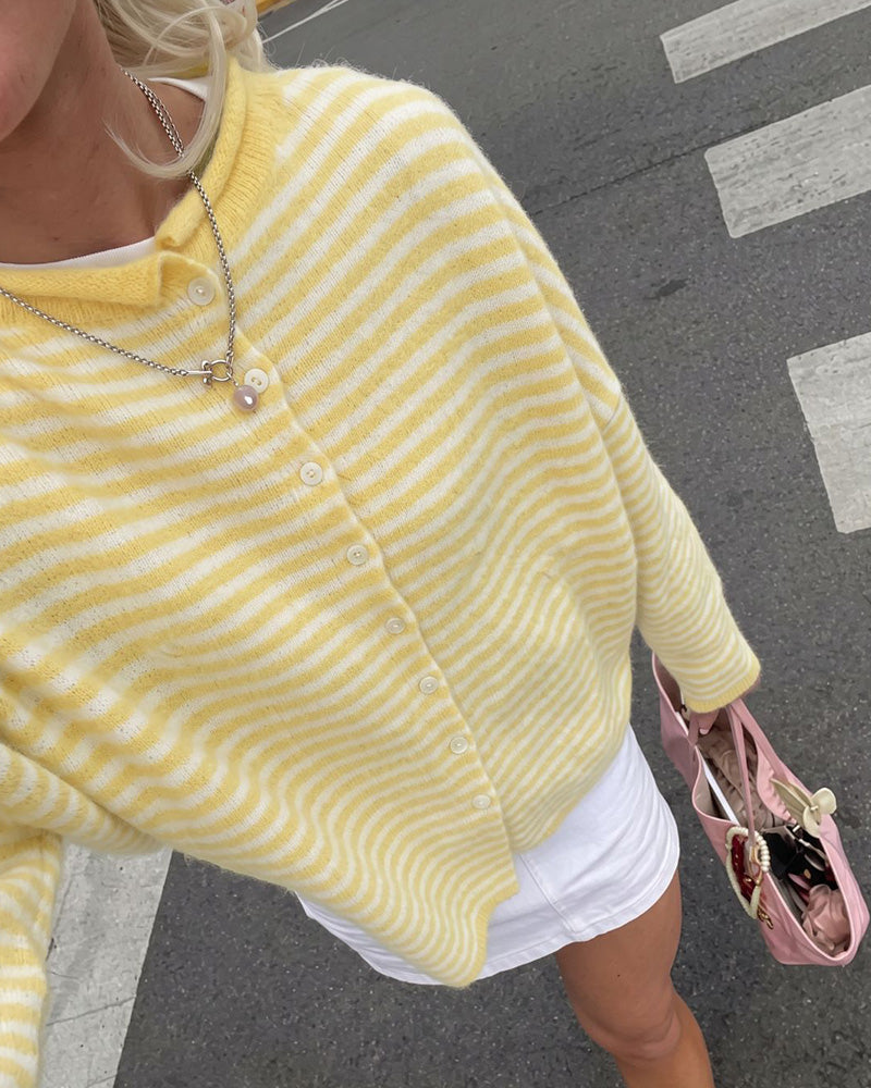 Willluxe® Retreat Striped Knit Cardigan
