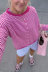 Willluxe® Retreat Striped Knit Cardigan