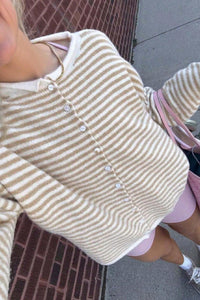 Willluxe® Retreat Striped Knit Cardigan