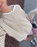 Willluxe® Retreat Striped Knit Cardigan