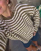 Willluxe® Retreat Striped Knit Cardigan