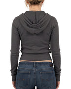 Willluxe® Ribbed Zip-Up Hoodie
