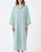 Willluxe® Oversized Striped Maxi Shirt Dress