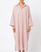 Willluxe® Oversized Striped Maxi Shirt Dress