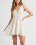 Willluxe® Romantic Lace Trim Babydoll Dress