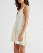 Willluxe® Romantic Lace Trim Babydoll Dress
