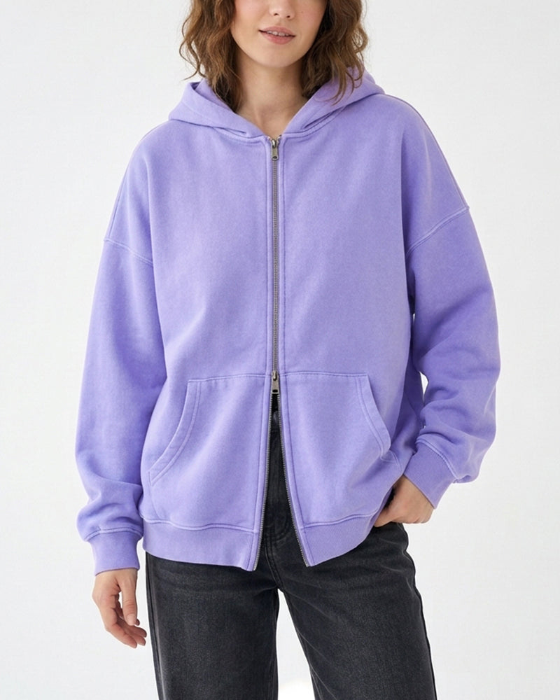 Willluxe® Unisex Heavyweight Fleece Full-Zip Hoodie
