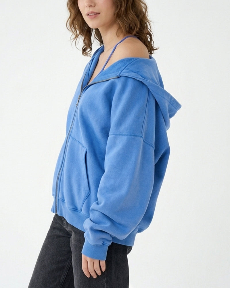 Willluxe® Unisex Heavyweight Fleece Full-Zip Hoodie