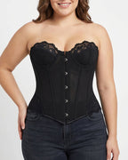 Willluxe® Vintage Leopard Print Mesh Boned Corset Top