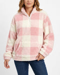 Willluxe® Plush Teddy Fleece Quarter-Zip Jacket