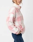 Willluxe® Plush Teddy Fleece Quarter-Zip Jacket