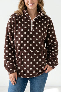 Willluxe® Plush Teddy Fleece Quarter-Zip Jacket
