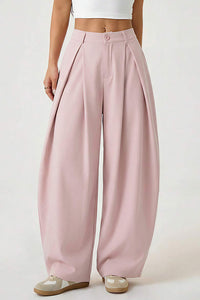 Willluxe® Pleated Wide-Leg Trousers with Liquid Drape