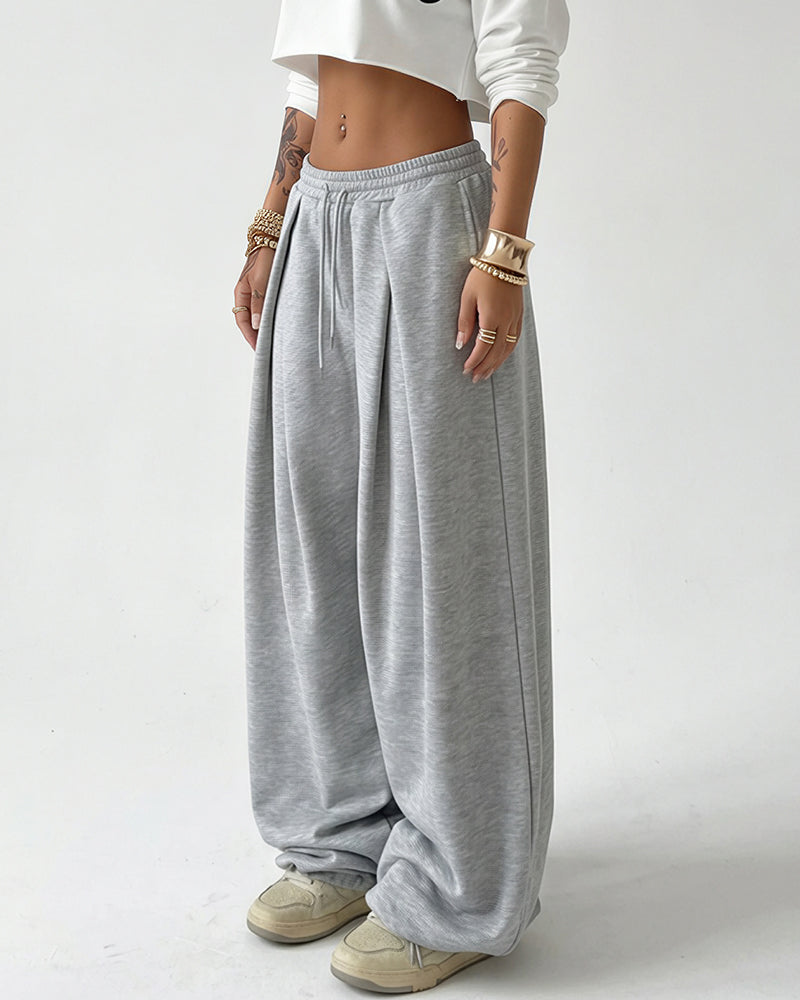Willluxe® The Sculpted Street Pleated Baggy Sweats