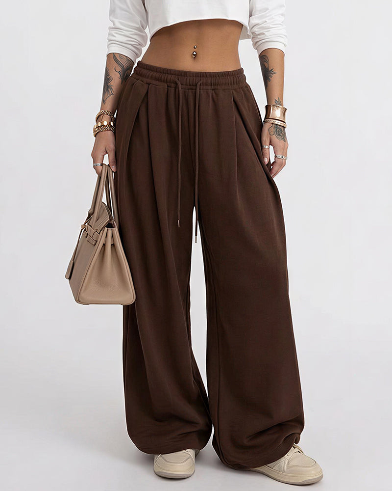 Willluxe® The Sculpted Street Pleated Baggy Sweats