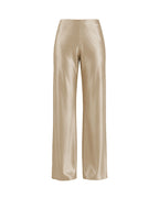 Willluxe® Mid-Waisted Liquid Drape Satin Wide-Leg Pants