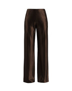 Willluxe® Mid-Waisted Liquid Drape Satin Wide-Leg Pants
