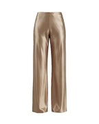 Willluxe® Mid-Waisted Liquid Drape Satin Wide-Leg Pants