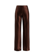 Willluxe® Mid-Waisted Liquid Drape Satin Wide-Leg Pants