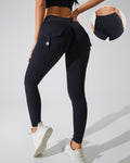 Willluxe® High-Waisted Scrunch Booty Cargo Leggings with Pockets