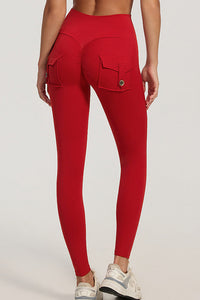 Willluxe® High-Waisted Scrunch Booty Cargo Leggings with Pockets