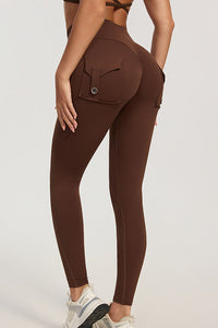 Willluxe® High-Waisted Scrunch Booty Cargo Leggings with Pockets