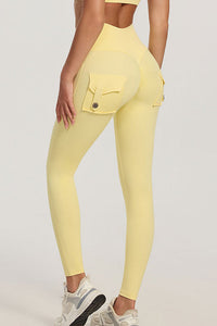 Willluxe® High-Waisted Scrunch Booty Cargo Leggings with Pockets