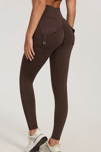 Willluxe® High-Waisted Scrunch Booty Cargo Leggings with Pockets
