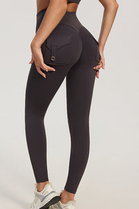 Willluxe® High-Waisted Scrunch Booty Cargo Leggings with Pockets