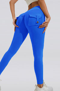 Willluxe® High-Waisted Scrunch Booty Cargo Leggings with Pockets