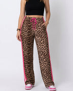 Willluxe® Wide Leg Track Pants with Side Stripes