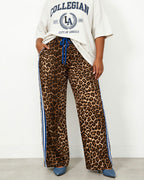 Willluxe® Wide Leg Track Pants with Side Stripes