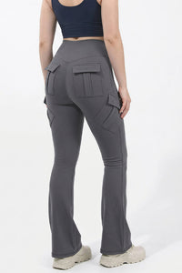 Willluxe® High Waisted Cargo Flare Yoga Pants