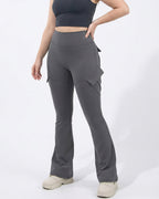 Willluxe® High Waisted Cargo Flare Yoga Pants