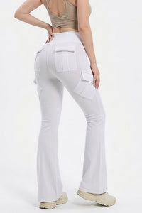 Willluxe® High Waisted Cargo Flare Yoga Pants