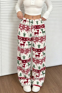 Willluxe® Fuzzy Plaid Winter Sleepwear Lounge Pants