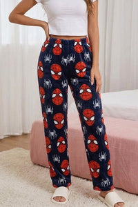 Willluxe® Cozy Cartoon Print Plush Flannel Lounge Pants
