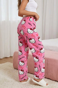 Willluxe® Cozy Cartoon Print Plush Flannel Lounge Pants