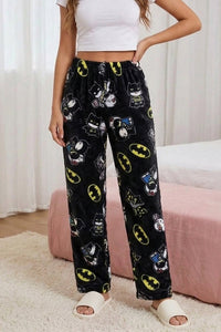 Willluxe® Cozy Cartoon Print Plush Flannel Lounge Pants