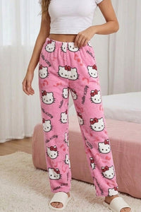 Willluxe® Cozy Cartoon Print Plush Flannel Lounge Pants