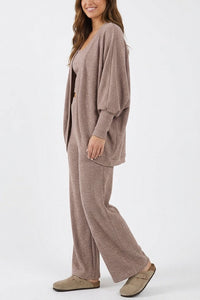 Curvvvy™ Ribbed Knit 3-Piece Lounge Set