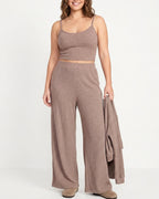 Curvvvy™ Ribbed Knit 3-Piece Lounge Set